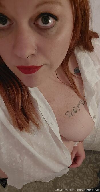 Full leaked Adorableredhead private photo