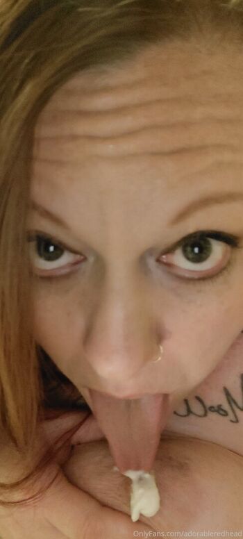 Full leaked Adorableredhead private photo