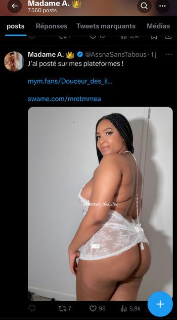 Full leaked Assna sans tabou private photo