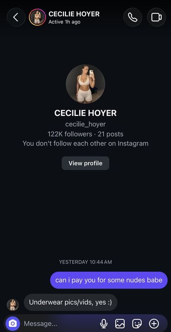 Full leaked Cecilie hoyer private photo