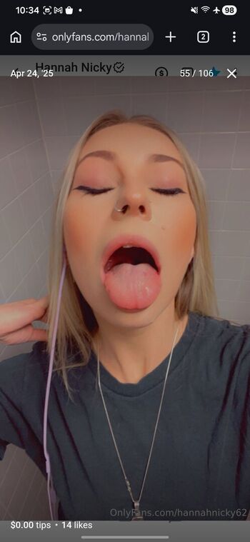 Full leaked Hannahnicky private photo