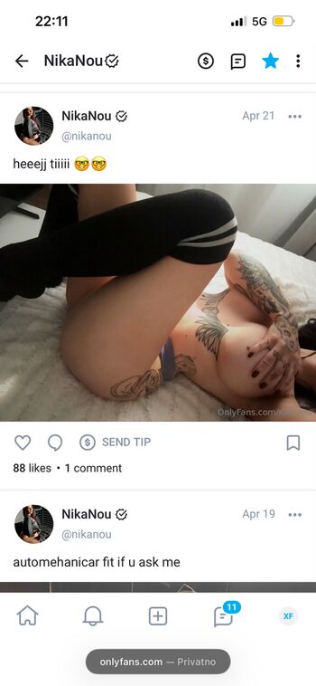 Full leaked Nika ilcic private photo