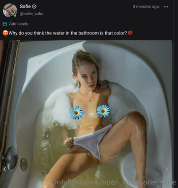 Full leaked Open magazine sofie page private photo