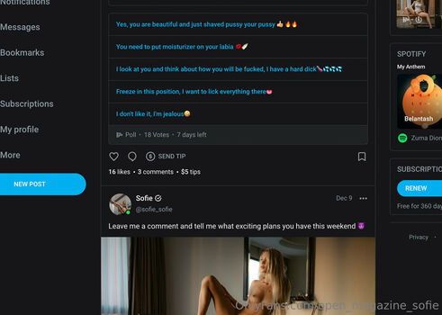 Full leaked Open magazine sofie private photo